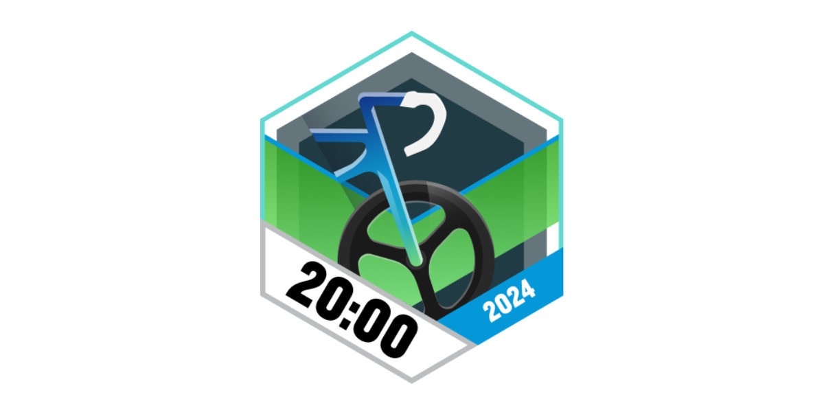 Garmin Badges Juli 2024 20 Stunden Radfahren