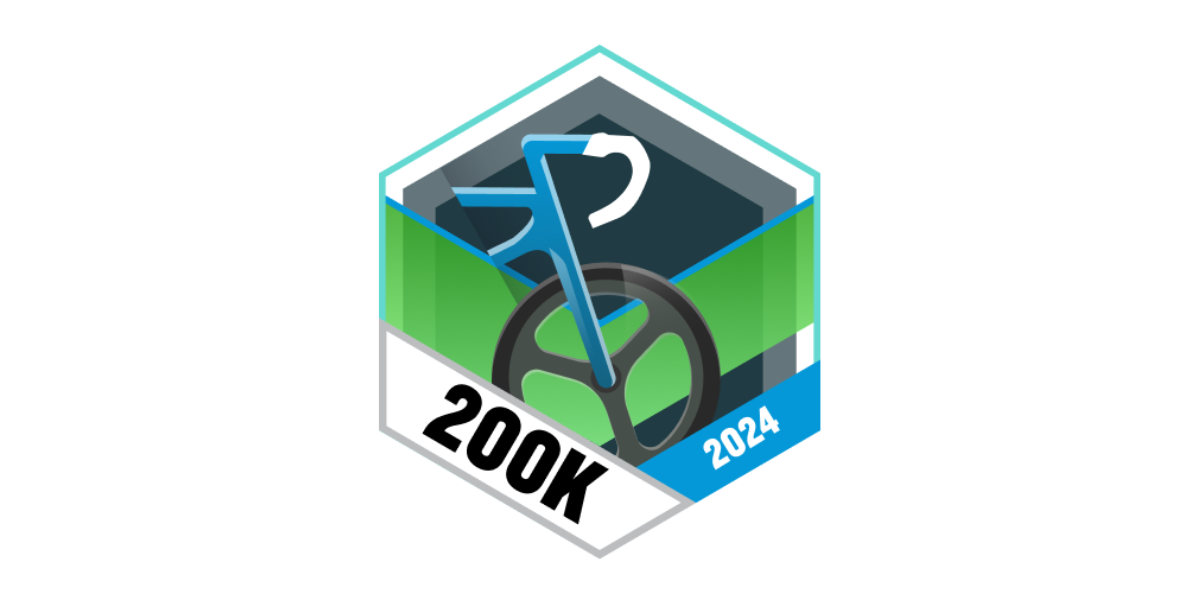 Garmin Badges Juli 2024 200 Kilometer Radfahren