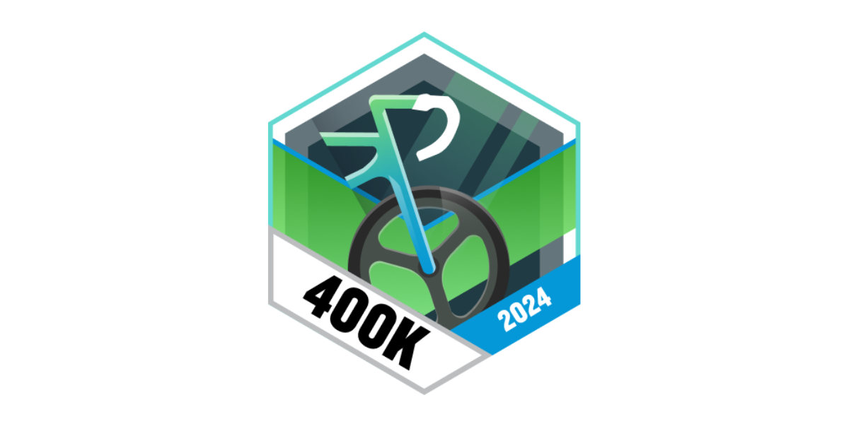 Garmin Badges Juli 2024 400 Kilometer Radfahren