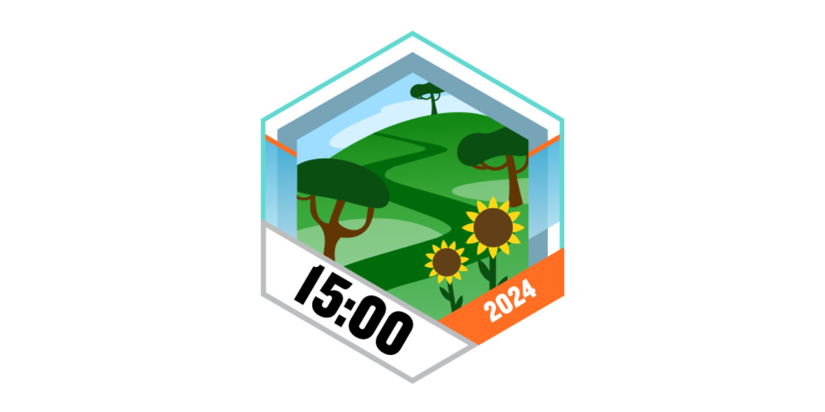 Garmin Badges August 2024 15 Stunden gehen