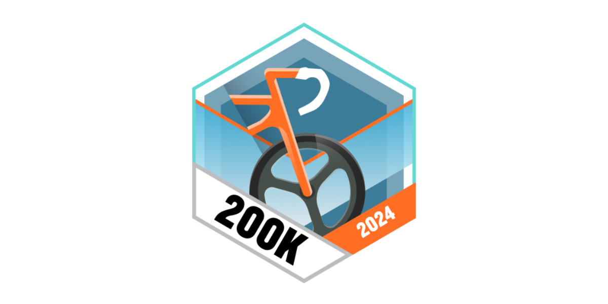 Garmin Badges August 2024 200 Kilometer Radfahren