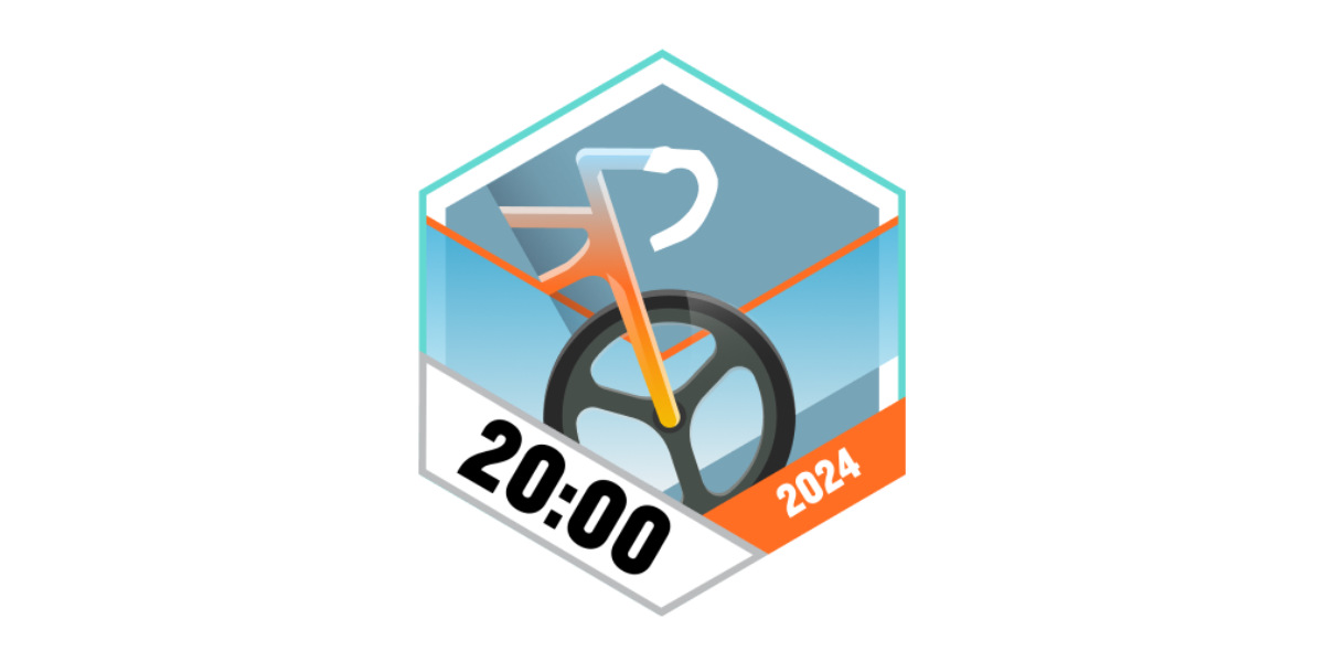 Garmin Badges August 2024 20 Stunden Radfahren