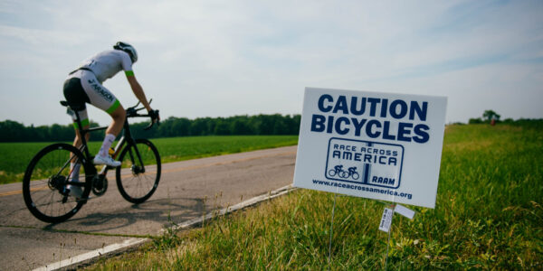 Lukas Kaufmann beim Radfahren