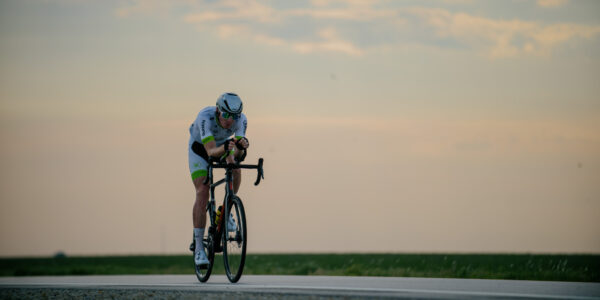 Lukas Kaufmann beim Radfahren