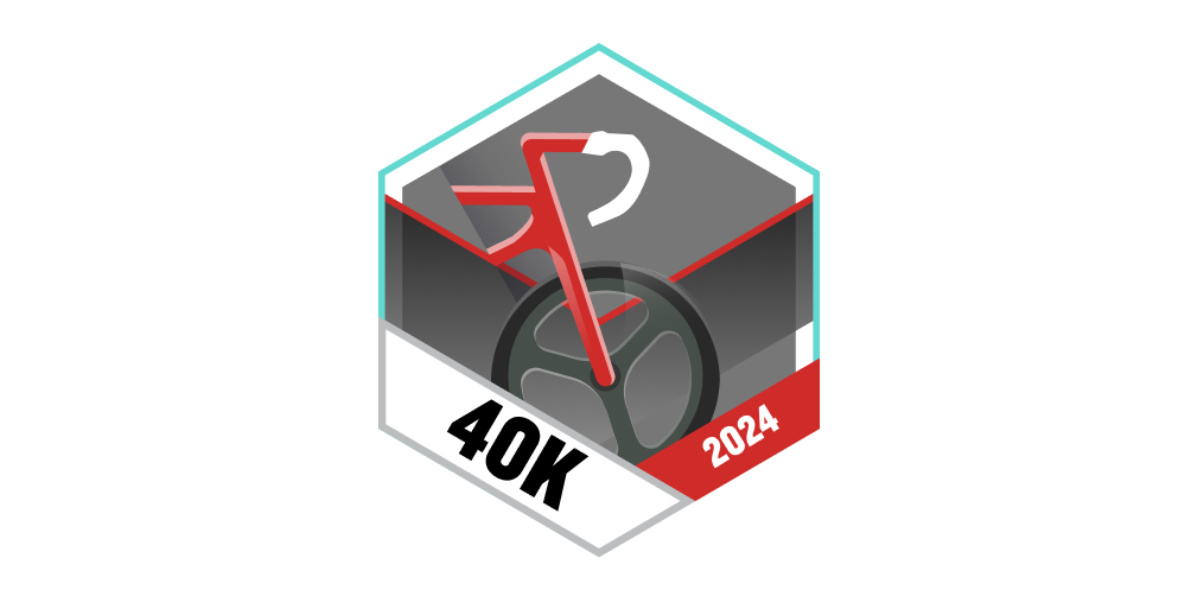 Garmin Badges Okotber 2024 40 Kilometer Radfahren