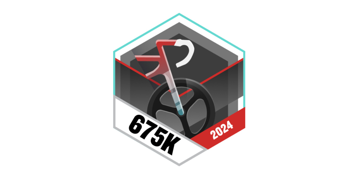 Garmin Badges Okotber 2024 675 Kilometer Radfahren Quartalschallenge