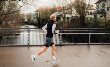 Robert Farken beim Lauftraining