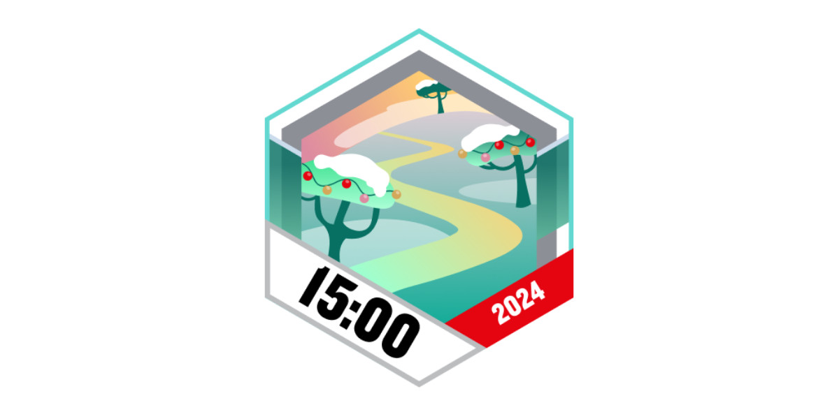 Garmin Badges Dezember 2024 15 Stunden gehen