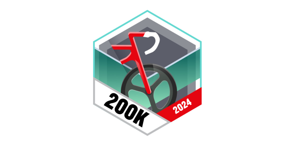 Garmin Badges Dezember 2024 200 Kilometer Radfahren