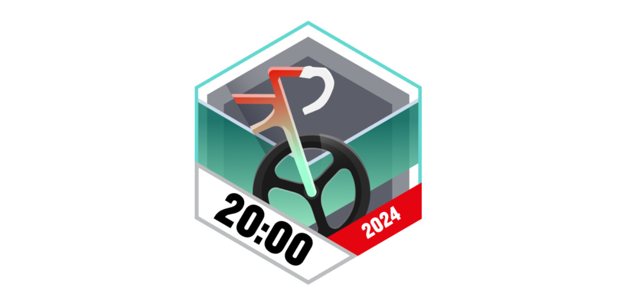 Garmin Badges Dezember 2024 20 Stunden Radfahren