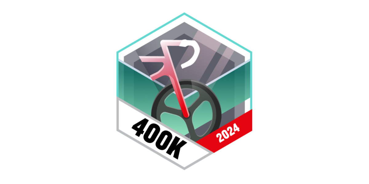 Garmin Badges Dezember 2024 400 Kilometer Radfahren