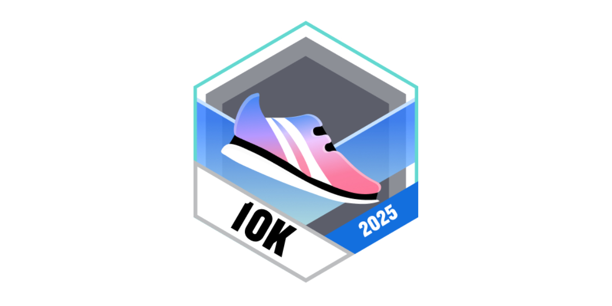 Garmin Badges Januar 2025 10 km laufen