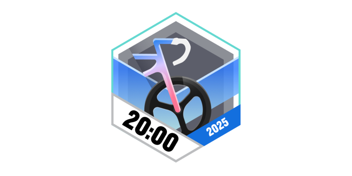 Garmin Badges Januar 2025 20 h Radfahren