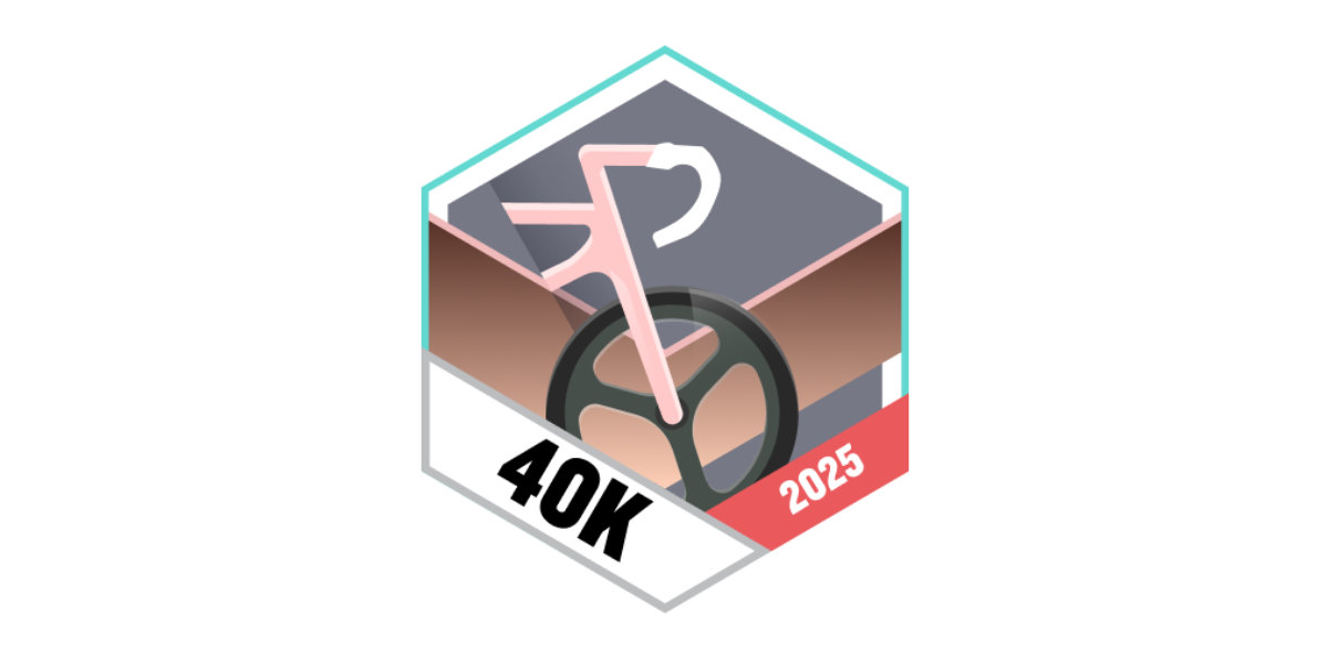 Garmin Badges Februar 2025 40km Radfahren