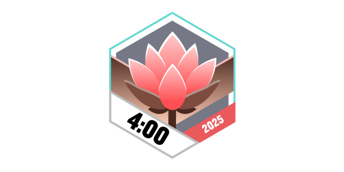 Garmin Badges Februar 2025 4 Stunden Yoga