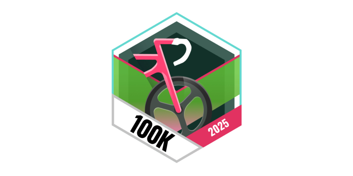 Garmin Badge Mai 2025 100 km Radfahren