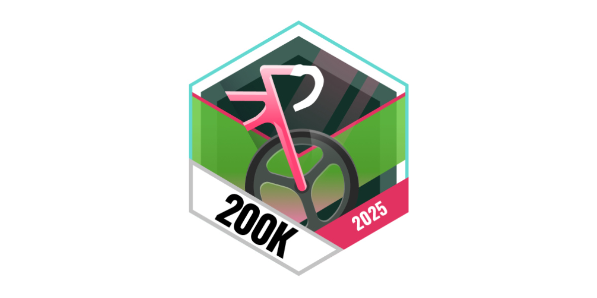 Garmin Badge Mai 2025 200 km Radfahren