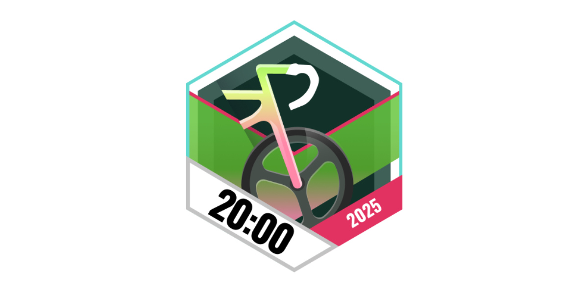Garmin Badge Mai 2025 20 Stunden Radfahren