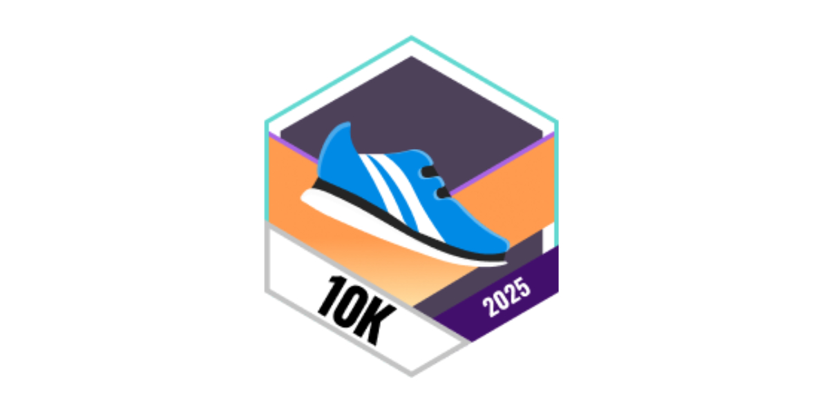 Garmin Badges Juli 2025 10 kilometer laufen