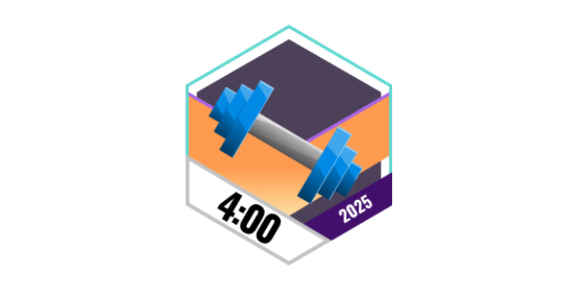 Garmin Badges Juli 2025 4 Stunden Krafttraining