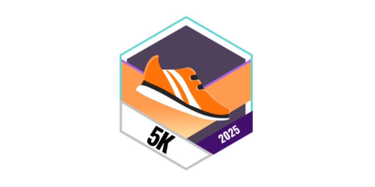 Garmin Badges Juli 2025 5 Kilometer laufen