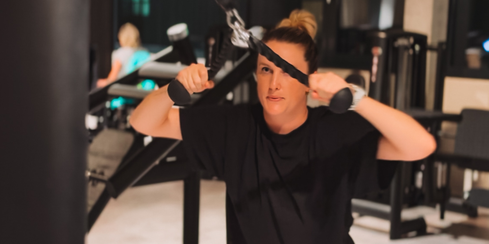 Kerstin Schmidt beim Kraftsport