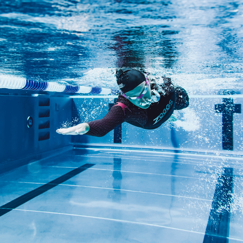 Kerstin Schmidt beim Schwimmen