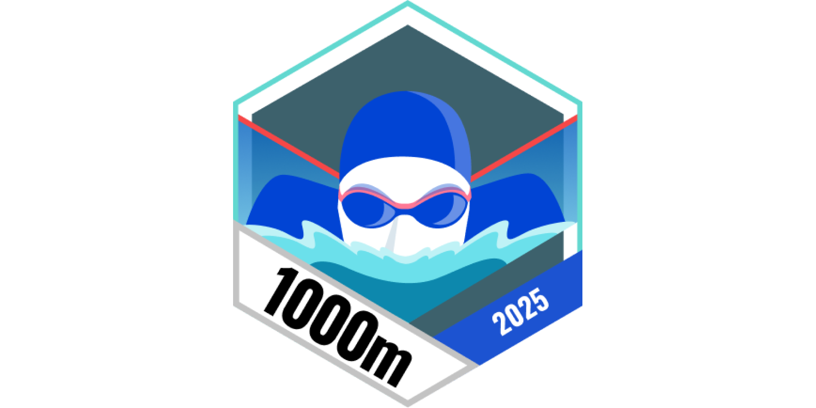 Garmin Badges August 2025 1.000 Meter Schwimmen