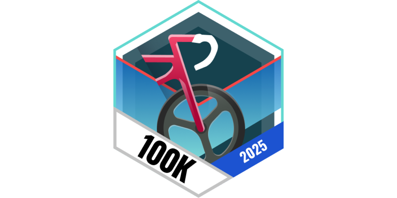 Garmin Badges August 2025 100 Kilometer Radfahren