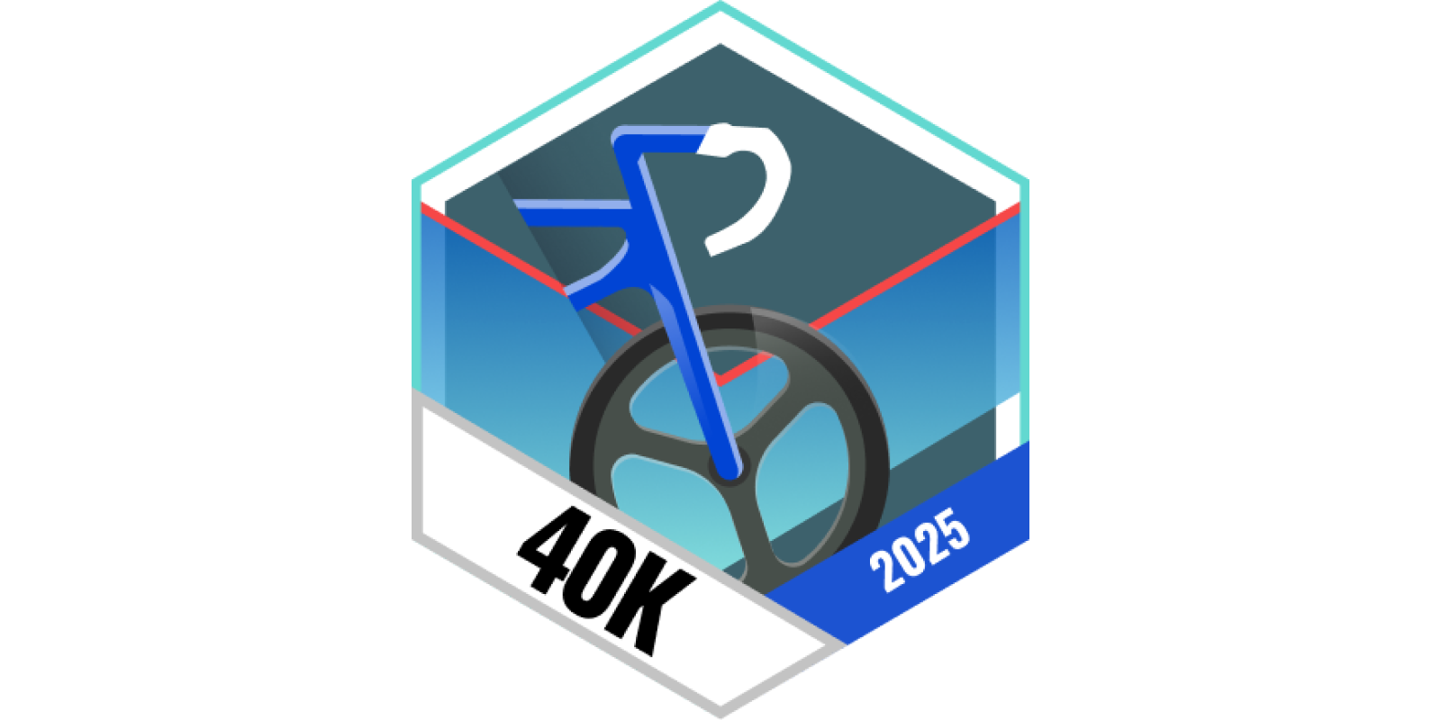 Garmin Badges August 2025 40 Kilometer Radfahren