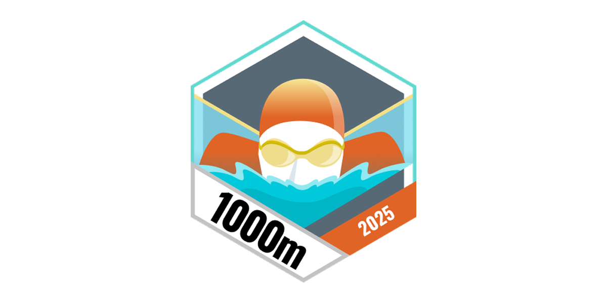 1.000 Meter Schwimmen im November.