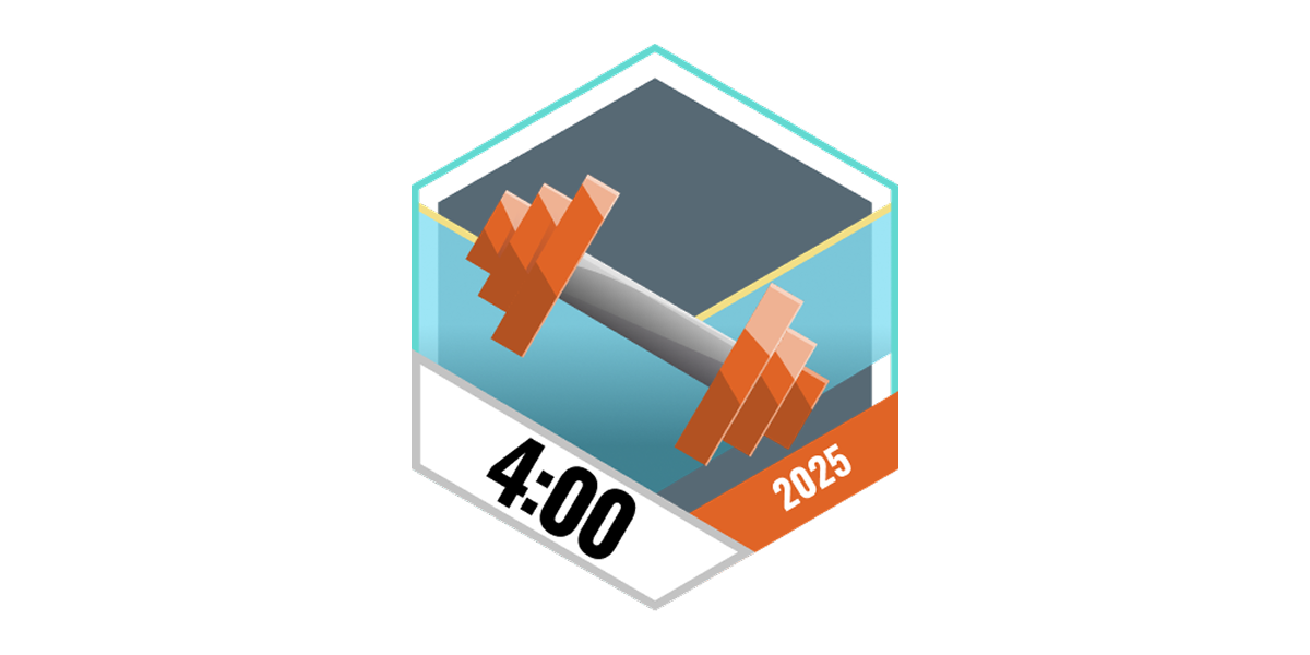 4 Stunden Krafttraining im November.