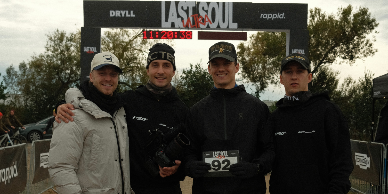 Nico Rauchenwald mit seinem Team beim Last Soul Ultra