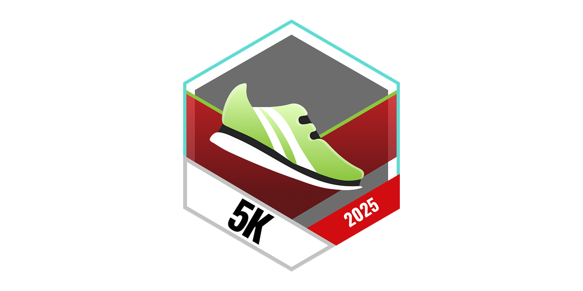 5 Kilometer laufen im Dezember.